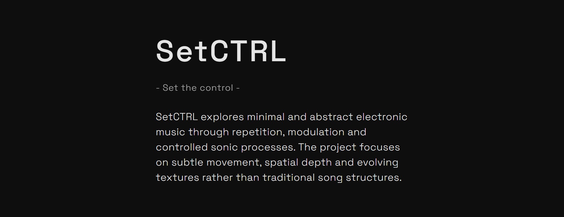 SetCTRL site